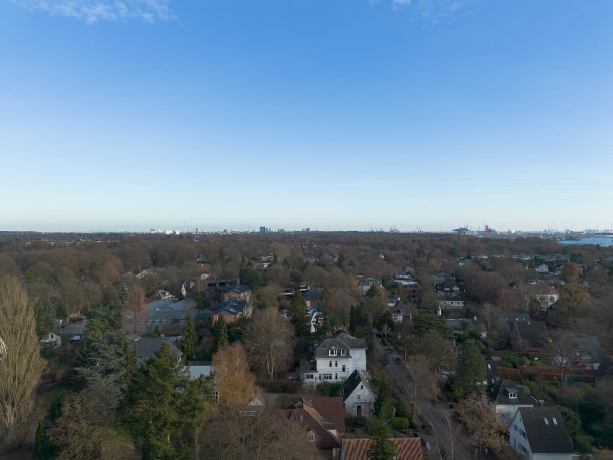 Luftbild Stadtteil - Blickrichtung Innenstadt