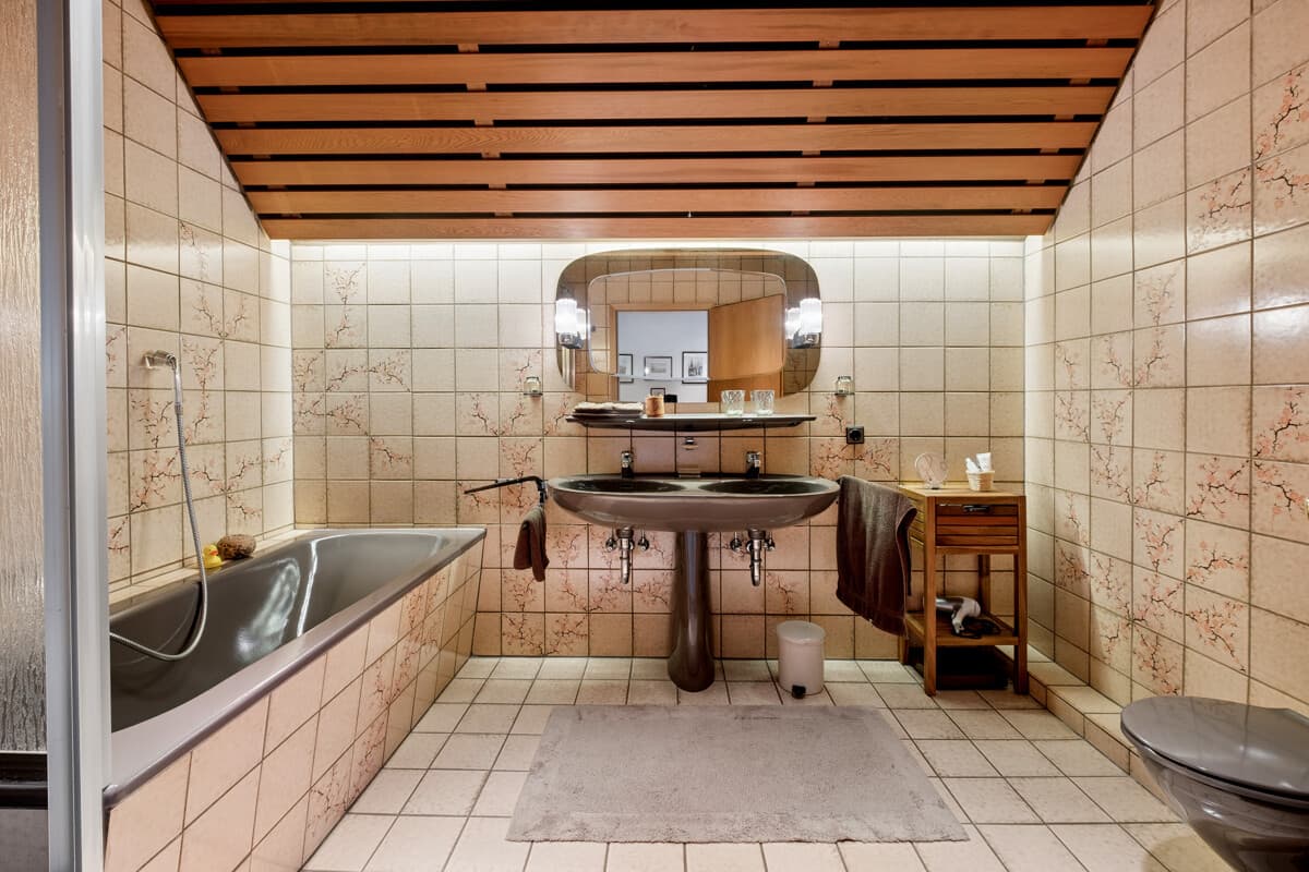 Badezimmer im Dachgeschoss